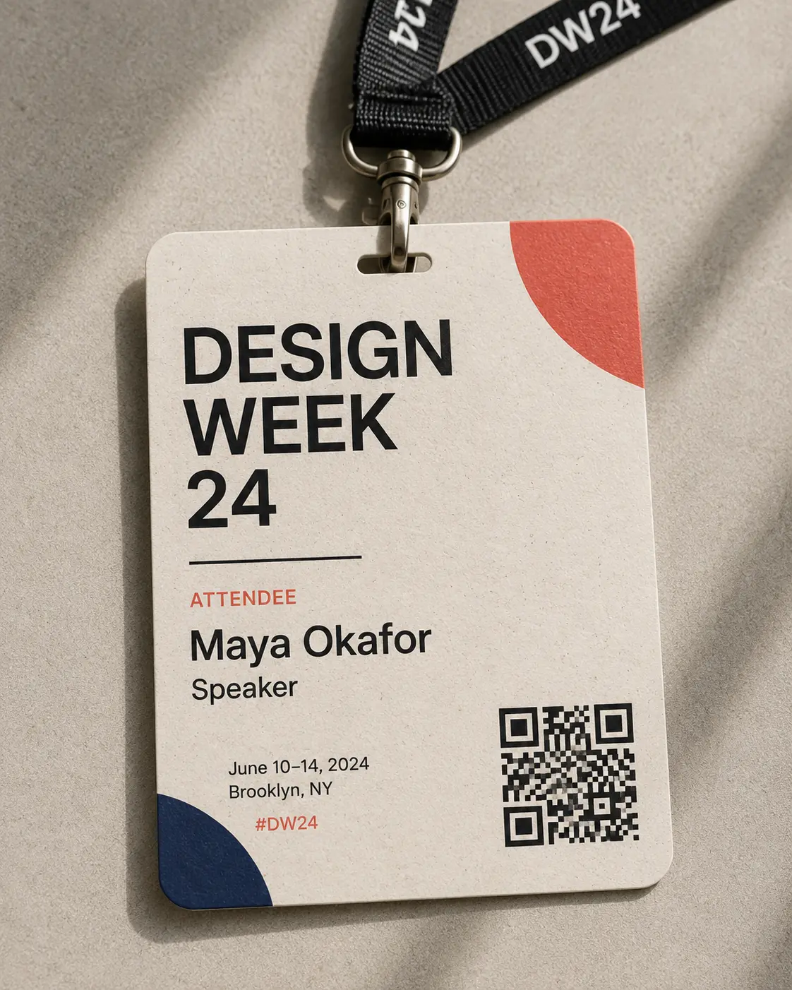 Conference badge