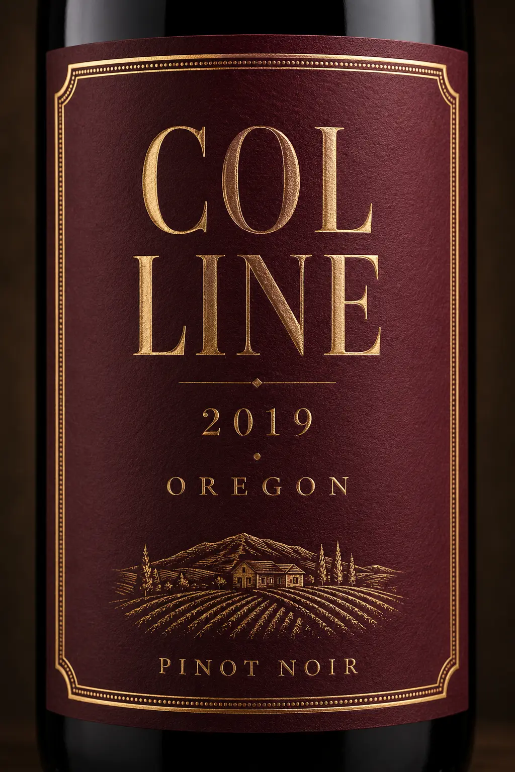 Wine bottle label