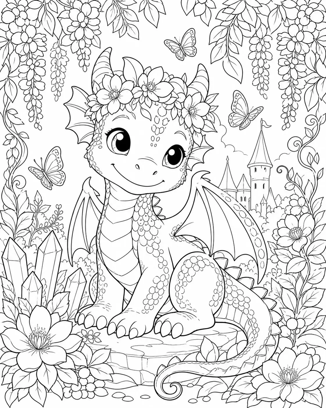 AI Coloring Page Generator — Printable Line Art